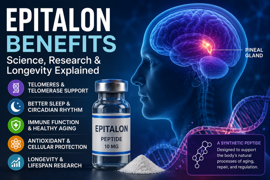 Epitalon Benefits: Research, Dosage, Side Effects & Longevity Explained
