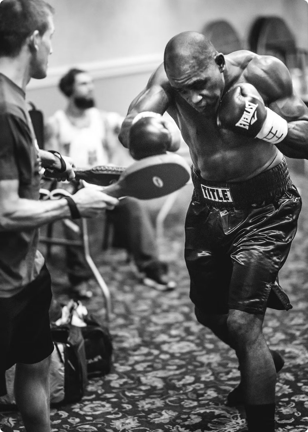 Ed Latimore boxing training