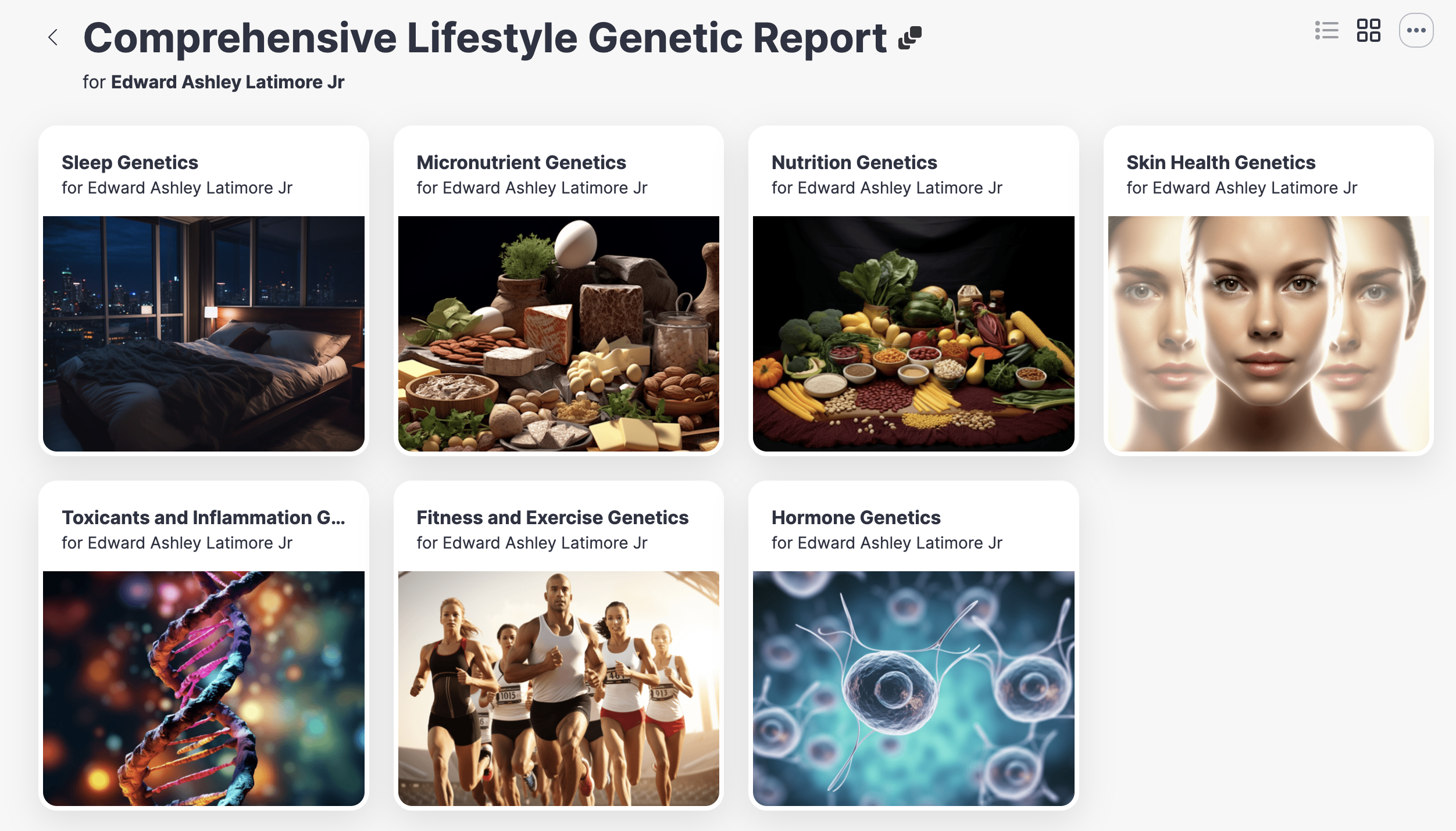 Comprehensive lifestyle genetic report froom rebel health alliance