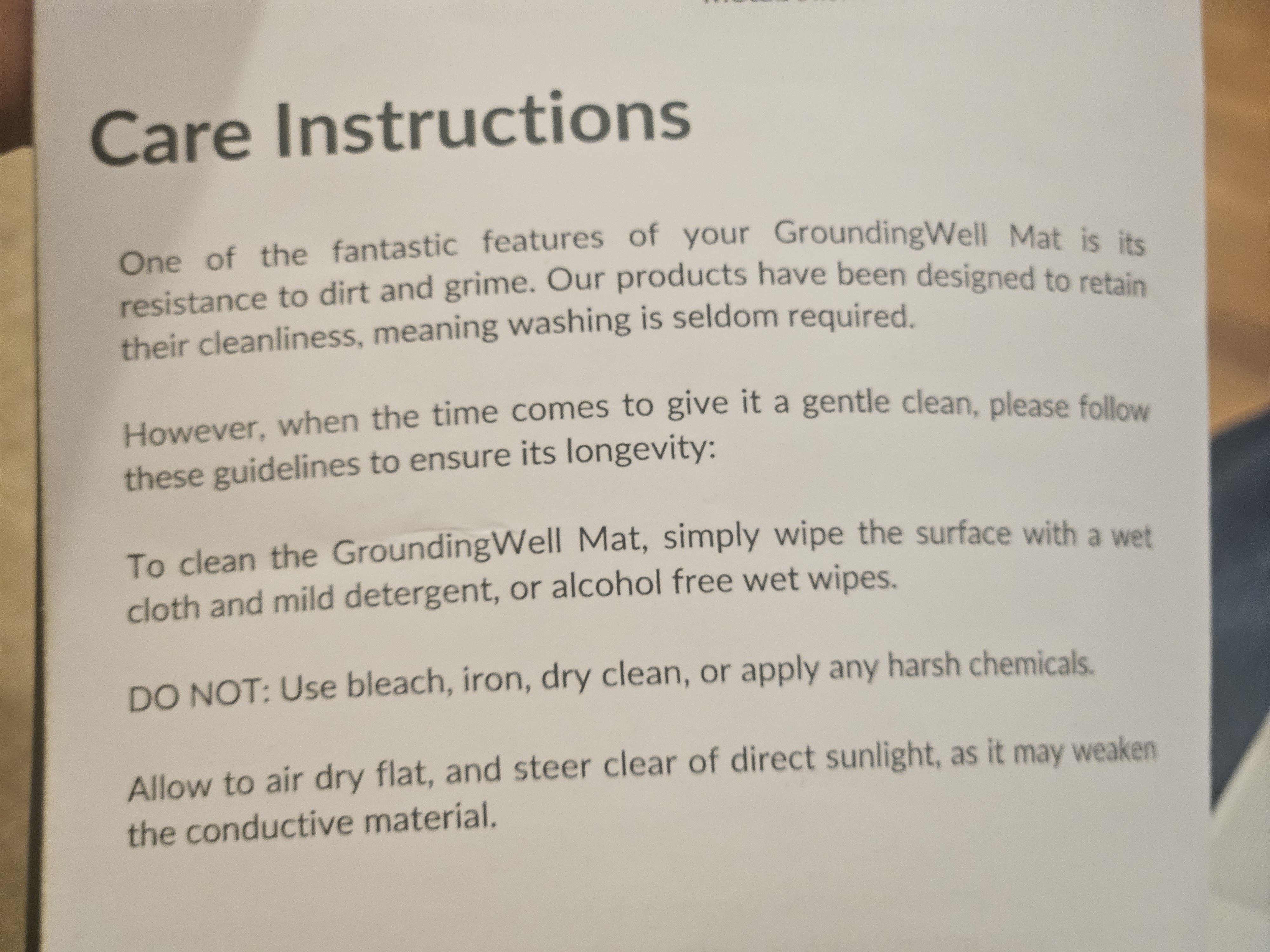 How to clean a grounding mat