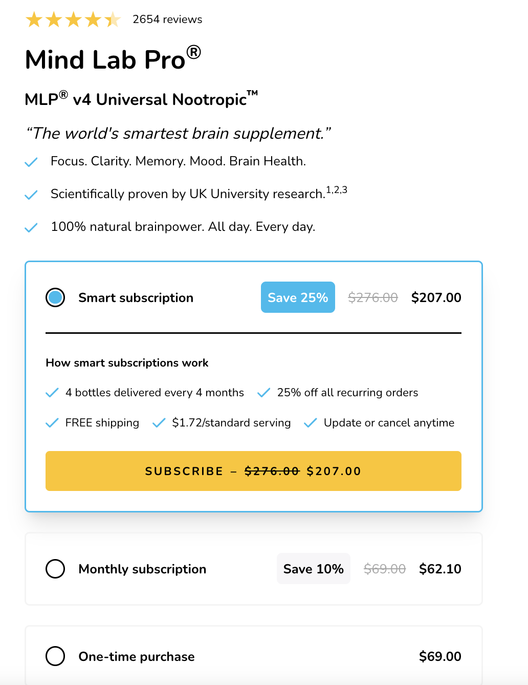 Mind Lab Pro pricing