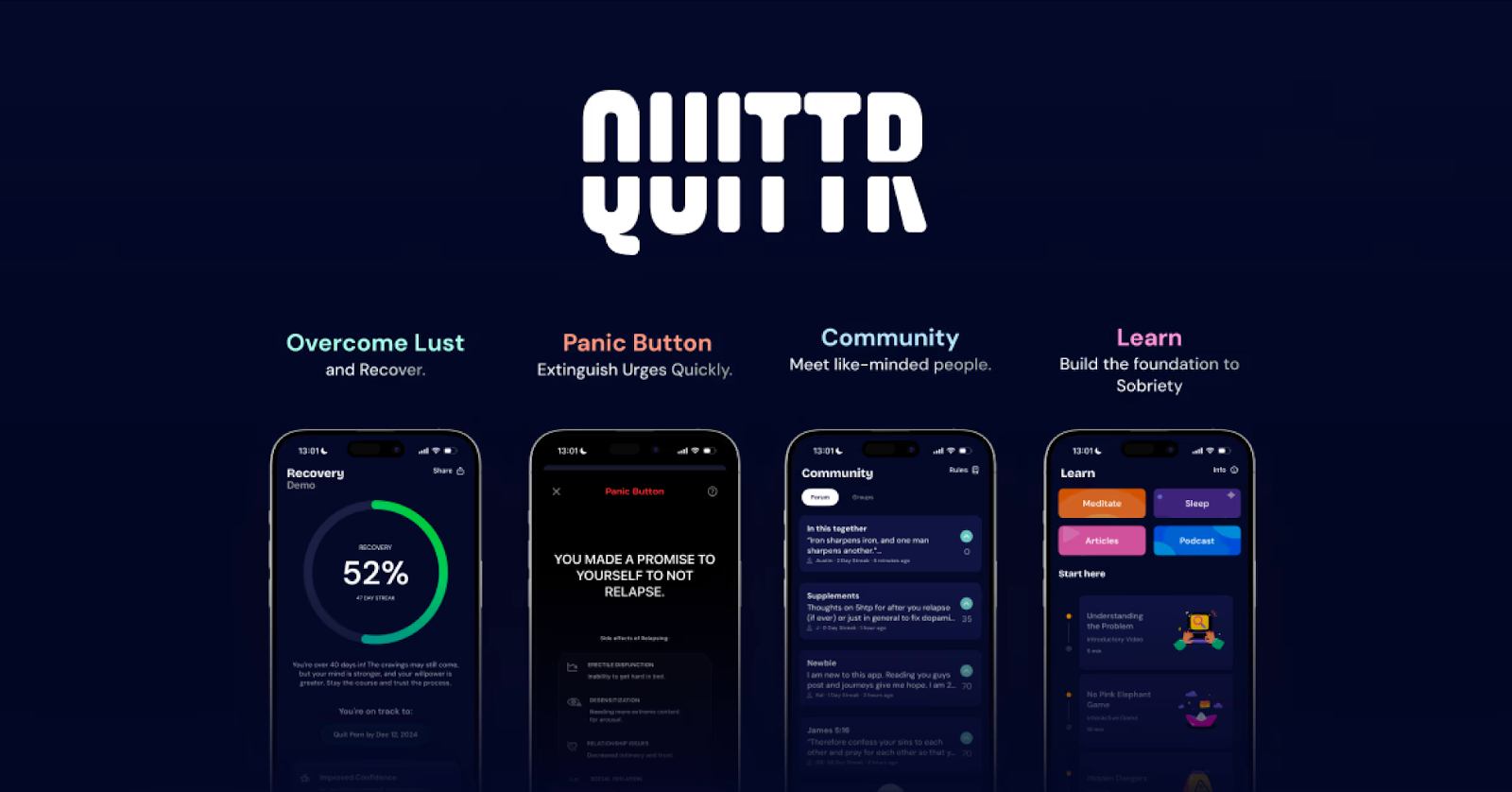 Quittr porn app