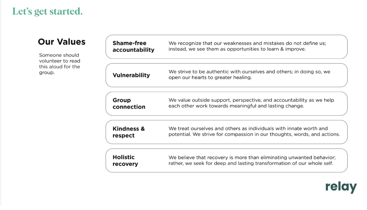 Relay live meeting rules