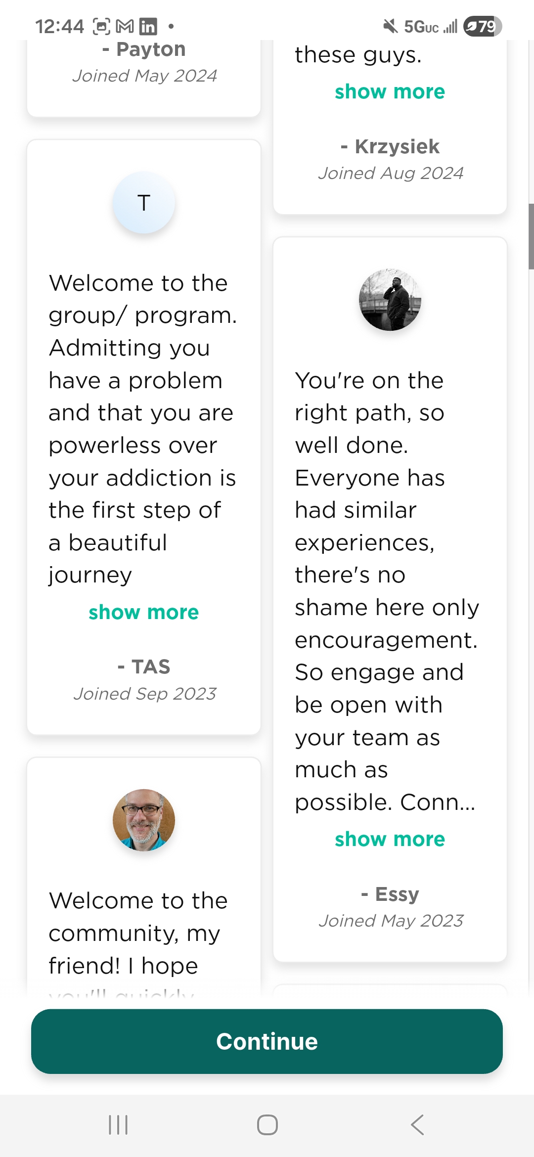 Relay welcome message 2