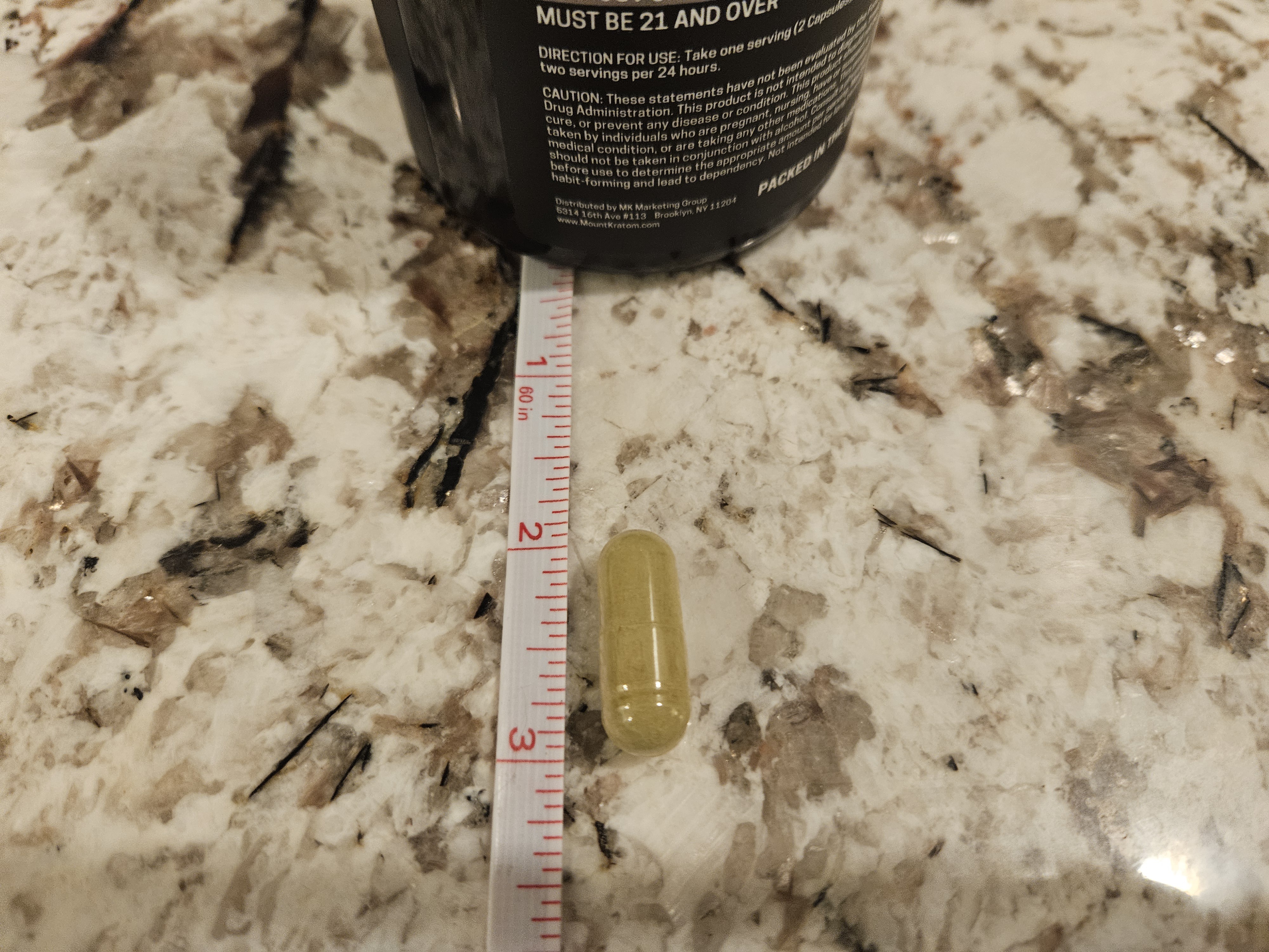 Size of a Kratom Pill