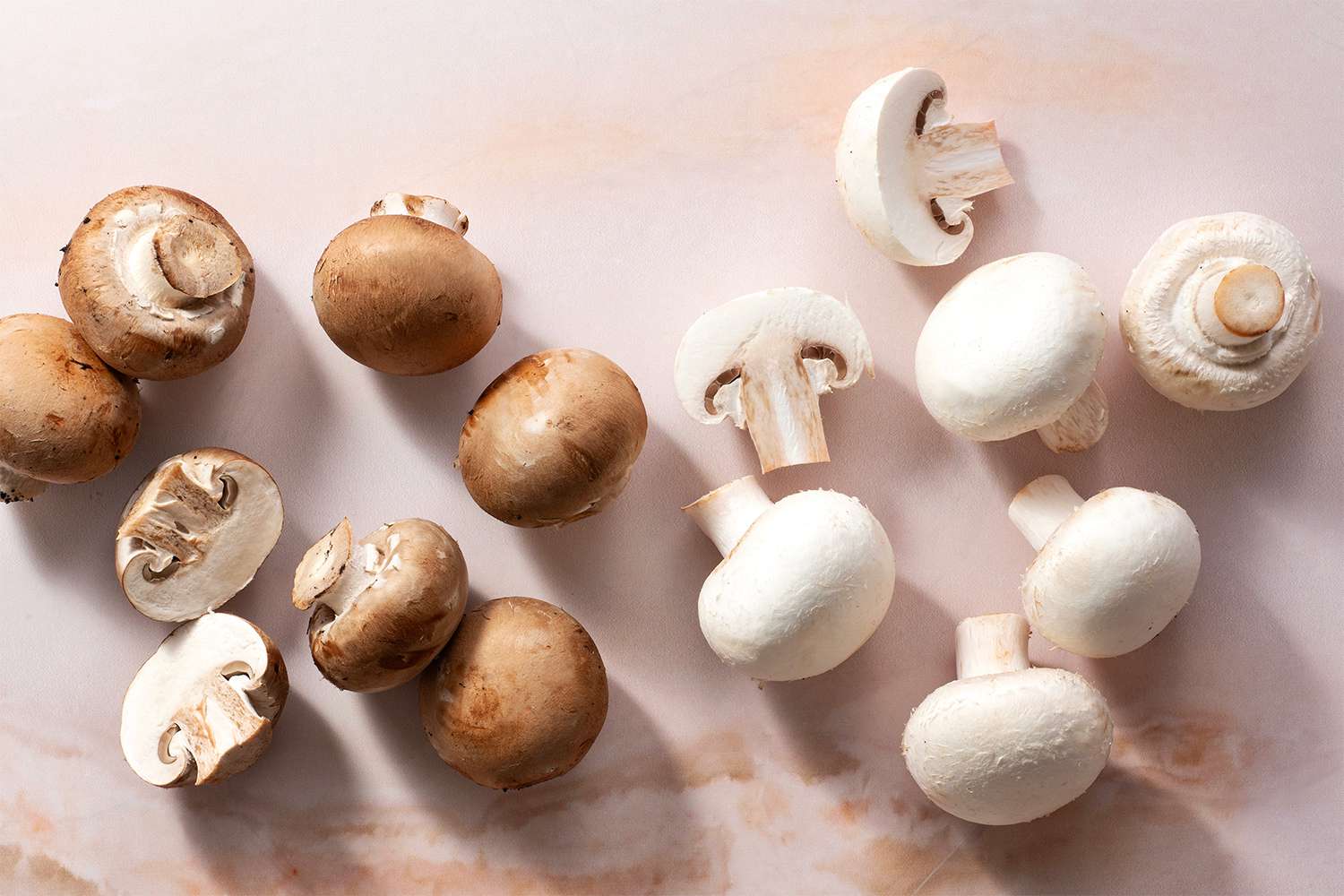 White button mushrooms