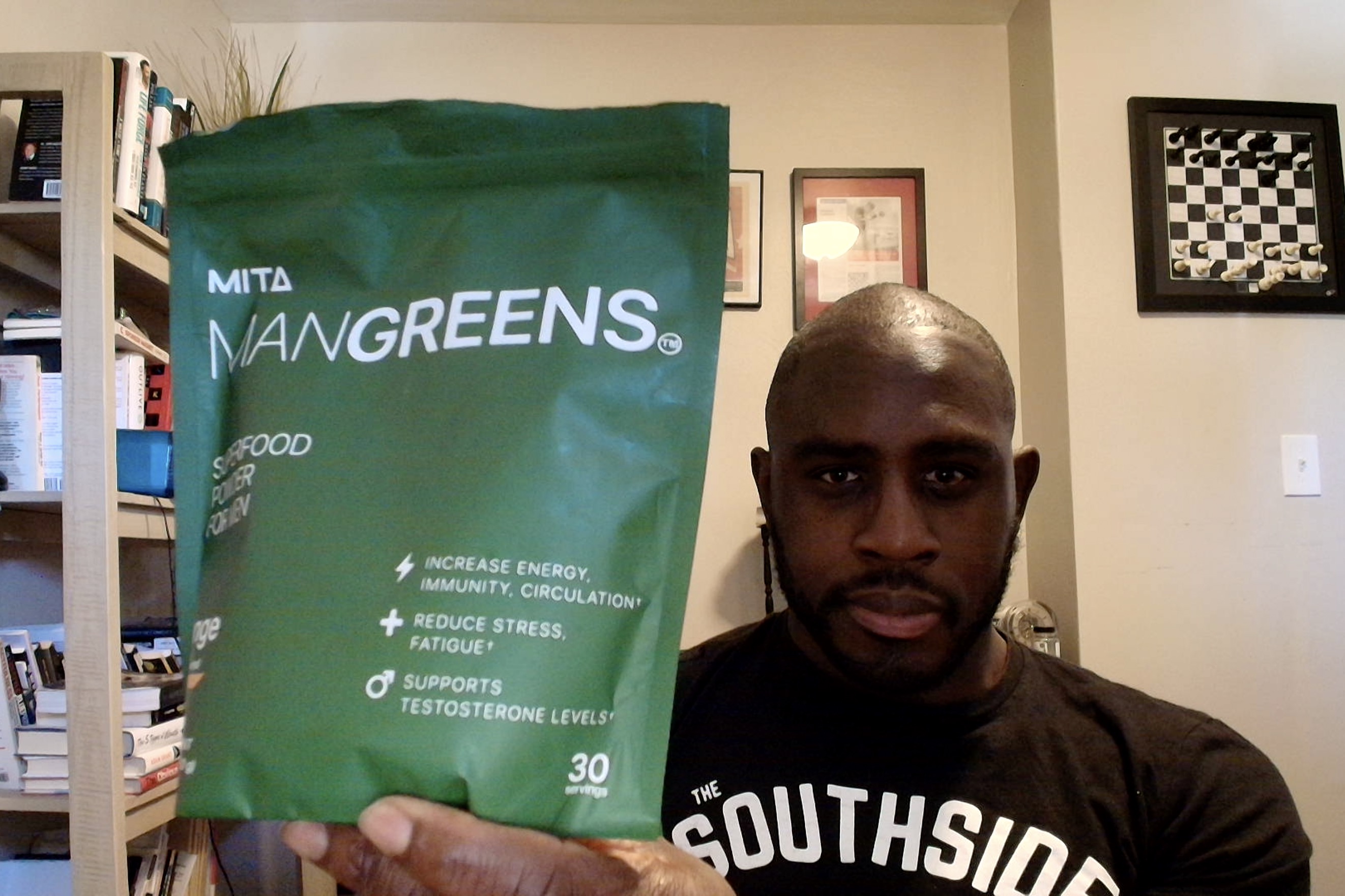 Ed Latimore using Man Greens