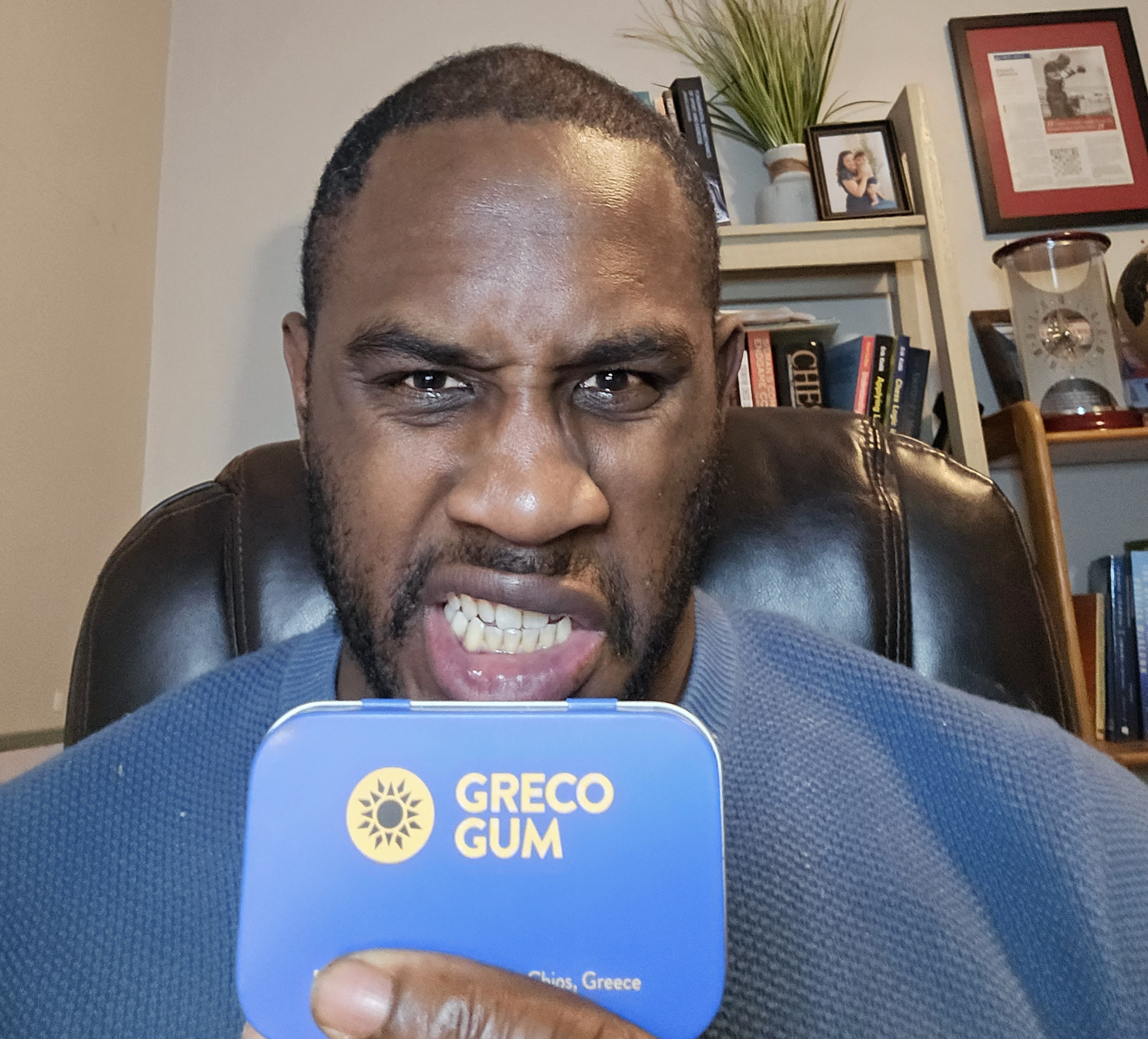 ed latimore using Greco gum