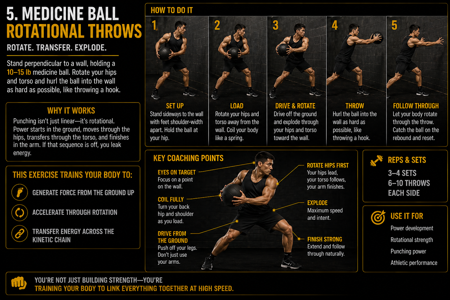 Medicine ball throws