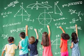 Students working on math problems