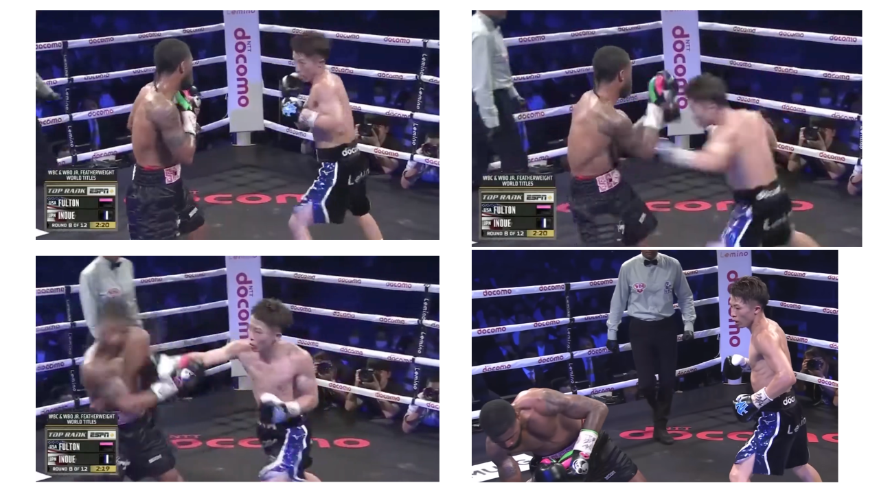 Inoue knocking out fulton progression