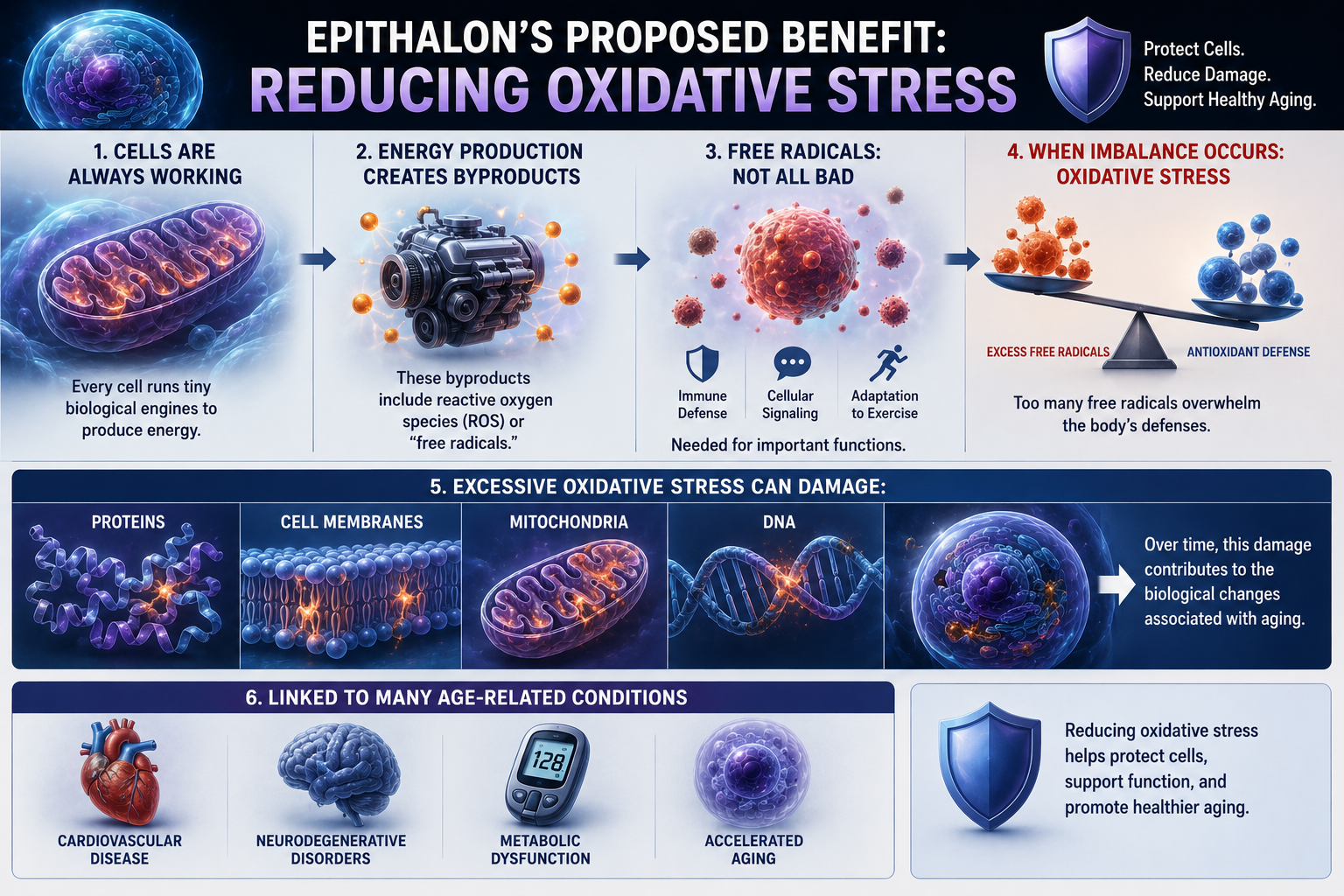 Epithalon reducing oxidative stress