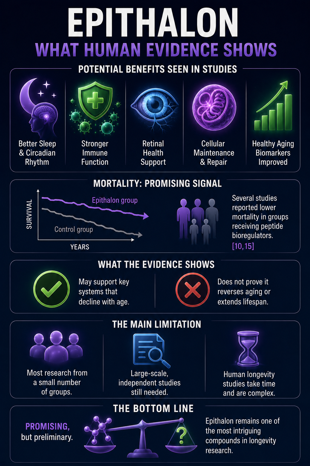 Epithalon and human evidence