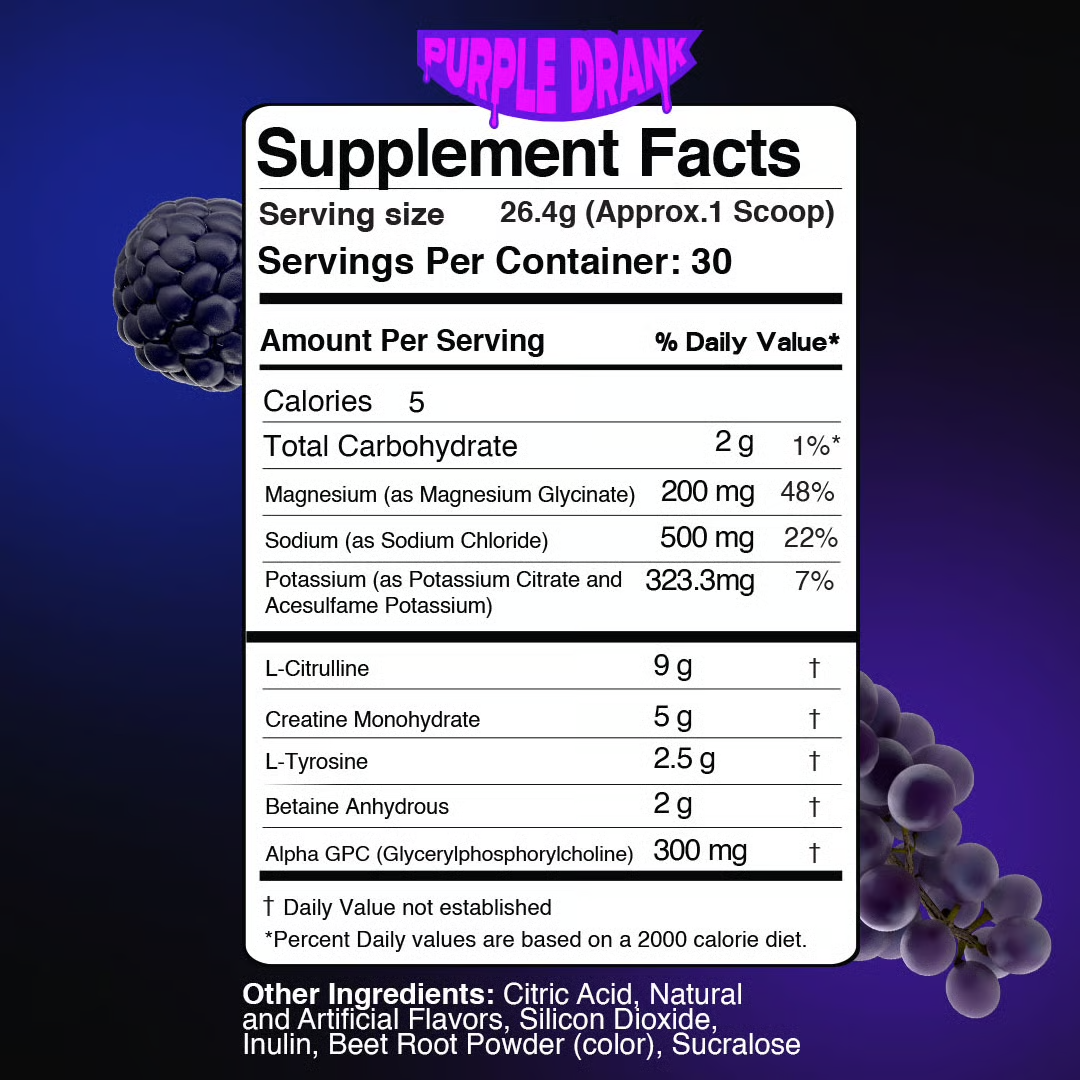 Morning would nutrition label