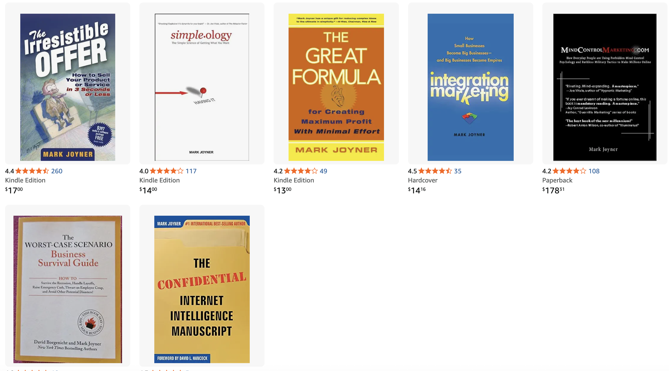 Mark Joyner Books