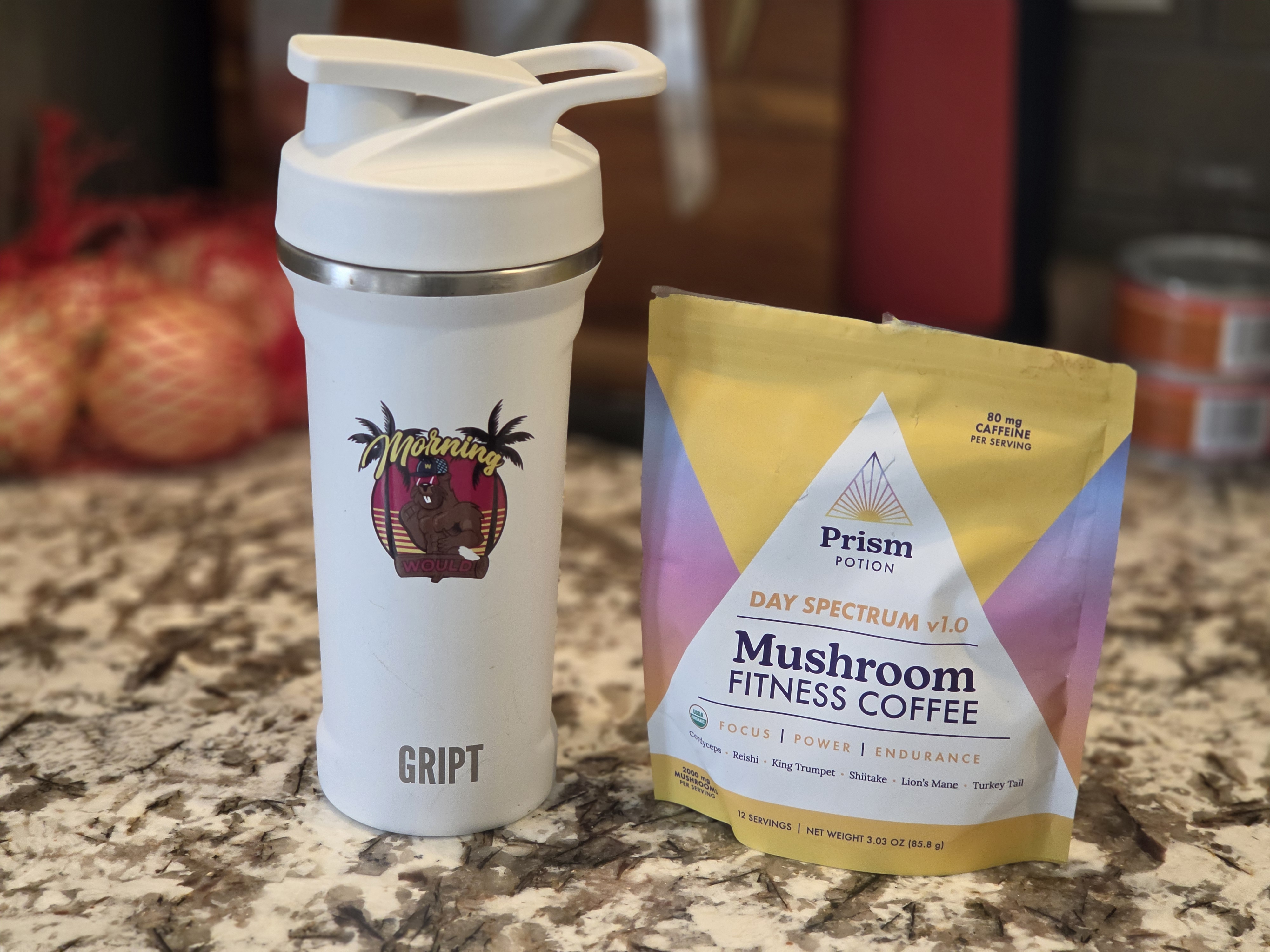 Prism potion with protein shaker