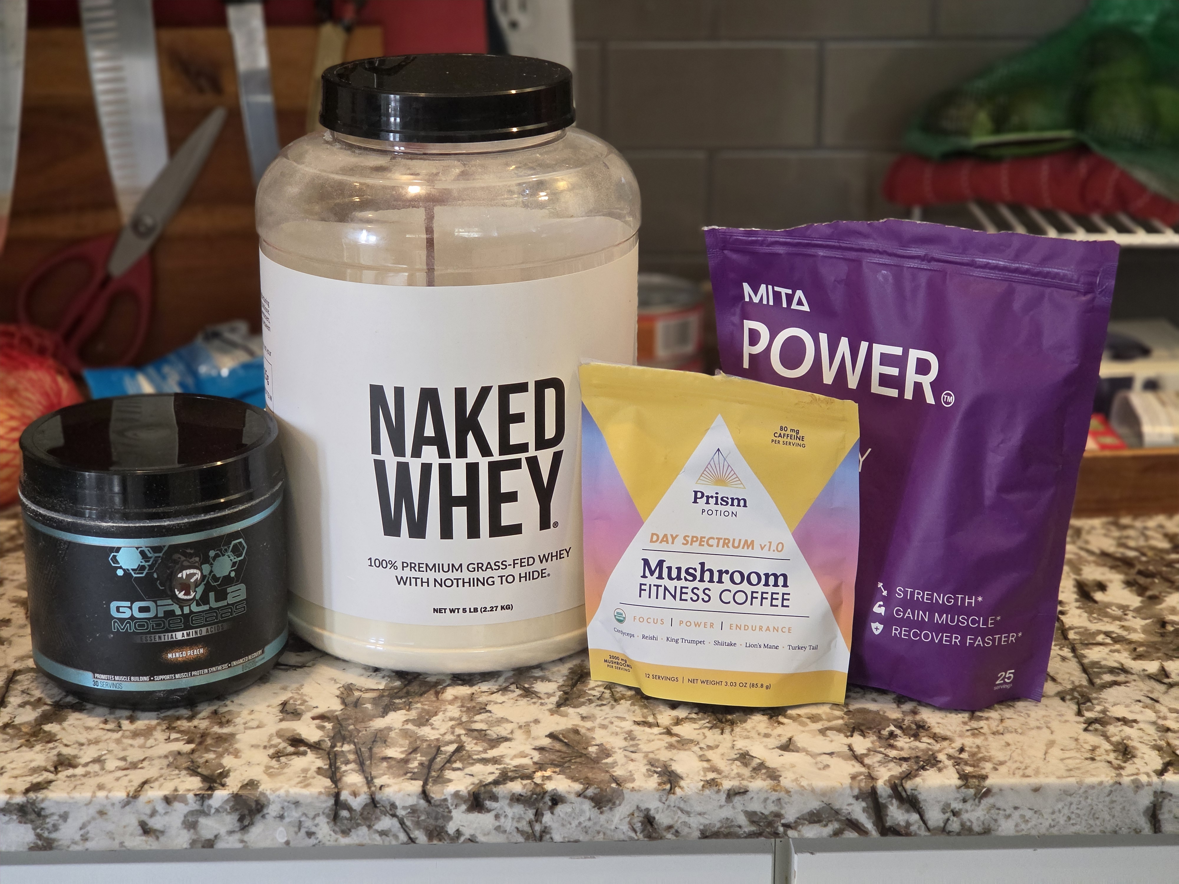 Prism Potion with other pre-workout supplements