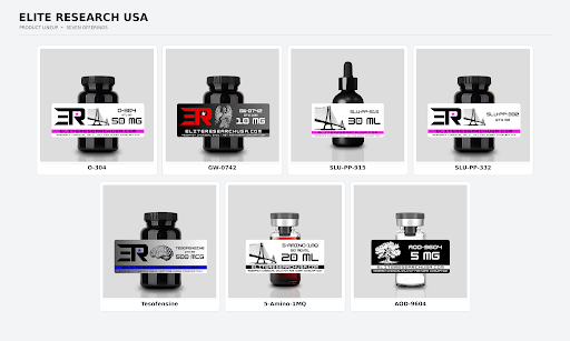 Elite Research USA fat loss and exercise mimetics peptides