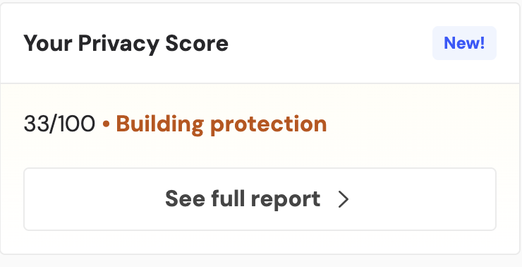 Incogni Privacy Score