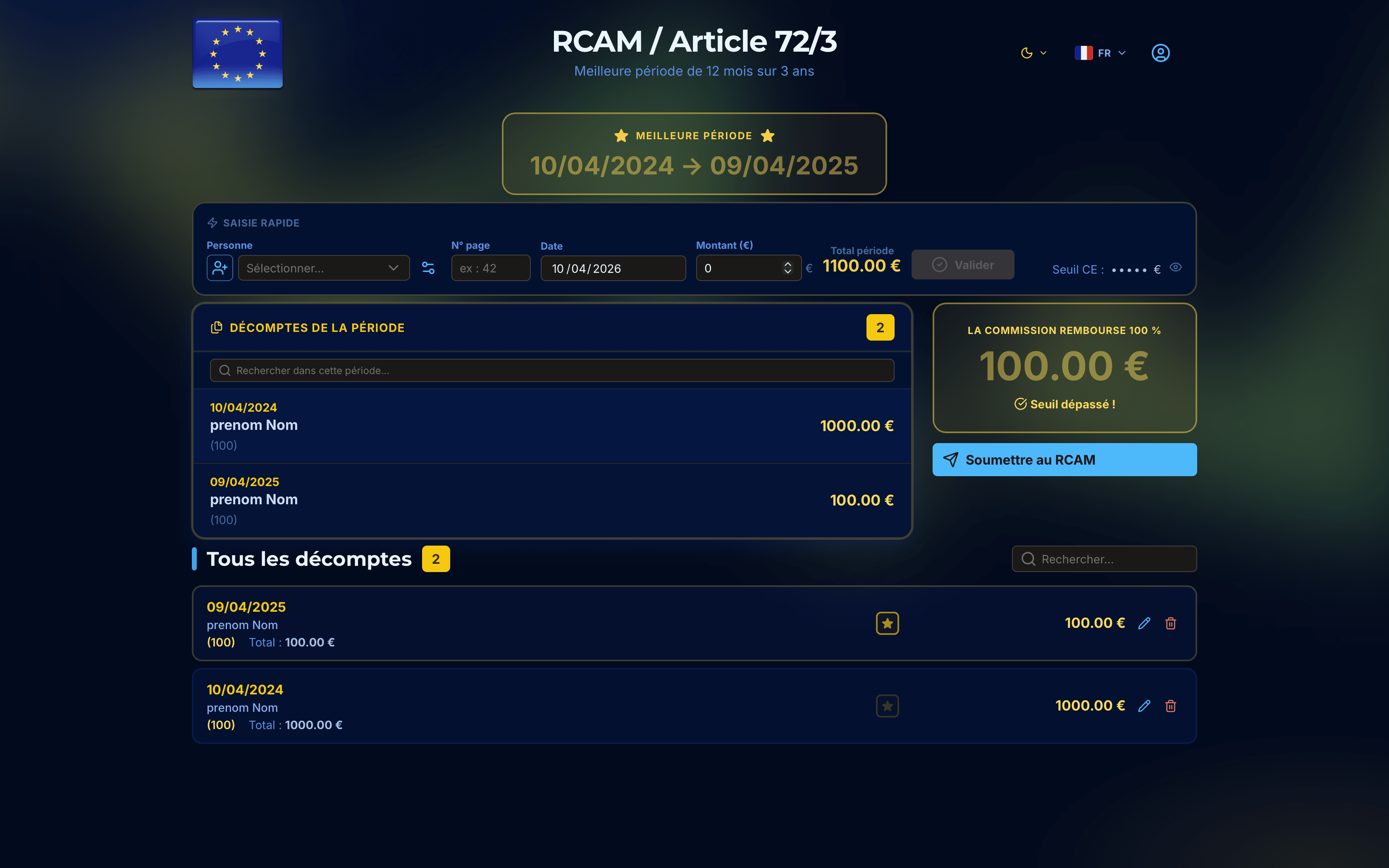 Gestion des décomptes médicaux 