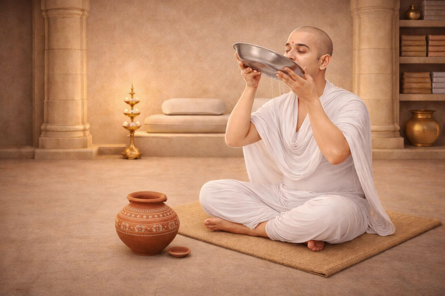 થાળી ધોઈ ને પીવી