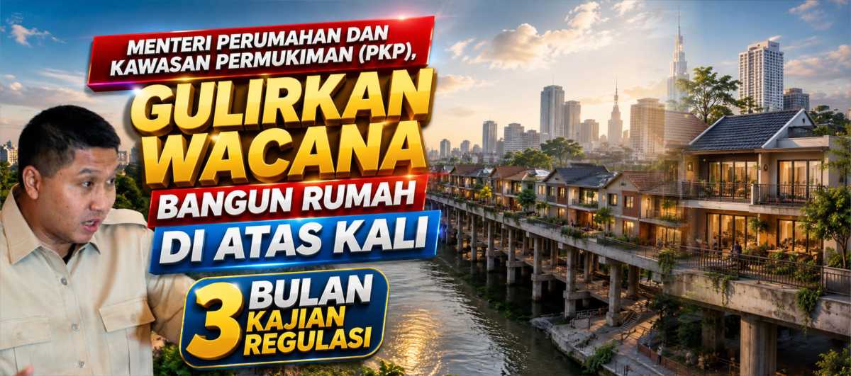 Menteri Perumahan dan Kawasan Permukiman (PKP), Gulirkan Wacana Bangun Rumah di Atas Kali, 3 Bulan Kajian Regulasi