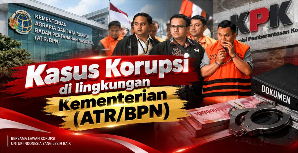 Kasus Korupsi Tanah, di lingkungan Kementerian (ATR/BPN)