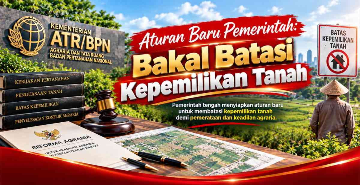 "Aturan Baru Pemerintah: Bakal Batasi Kepemilikan Tanah"