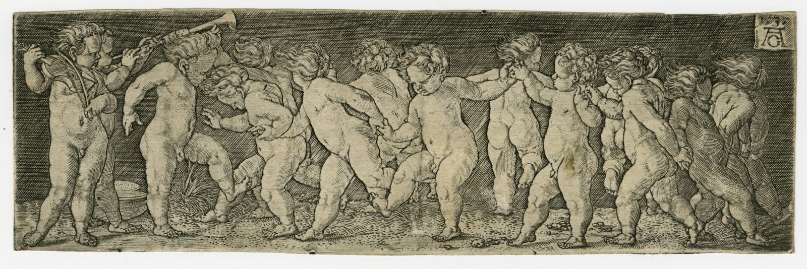 Marcantonio Raimondi, Quinze enfants dansants, 1535 © Droits réservés, Musée d'Art et d'Histoire de Genève. Cote : E 2015-0934