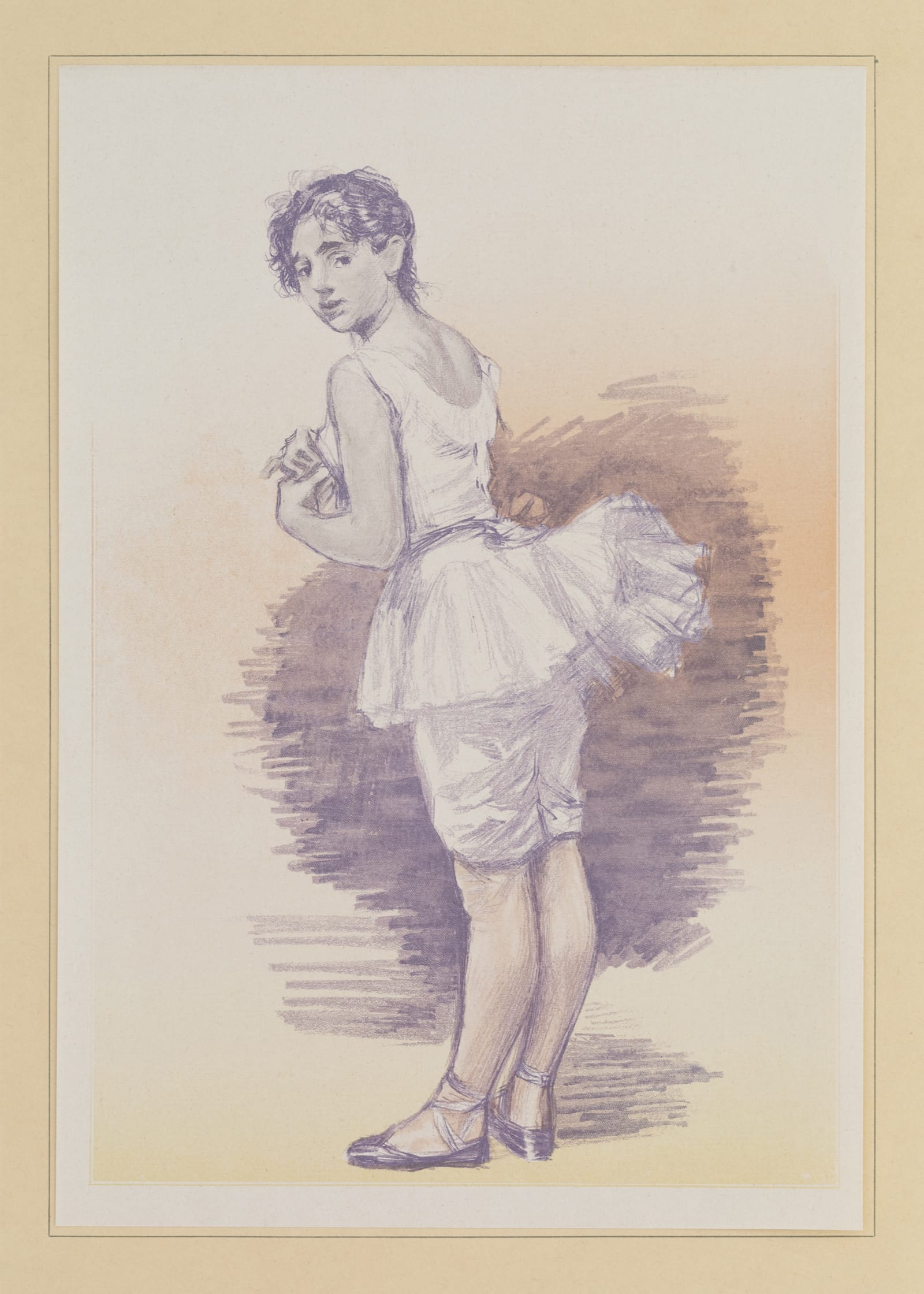 Paul Renouard, La danse, vingt dessins, Paris, Charles Gillot, 1892 © MCTS. Bibliothèque d’art et d’archéologie de Genève. Cote : BAA IC F 149 
