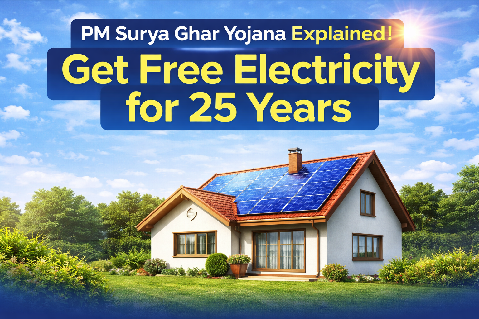 Explaining the PM Surya Ghar Yojana: Receive Free Power for 25 Years