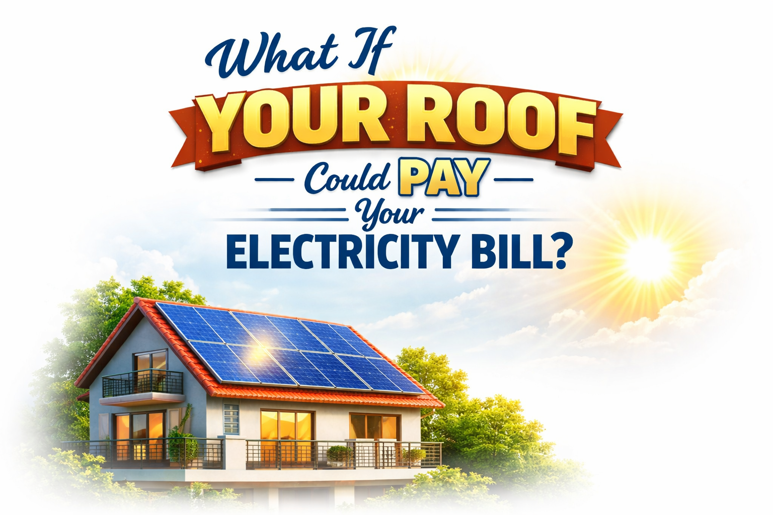 What if your monthly electricity bill could be covered by your roof