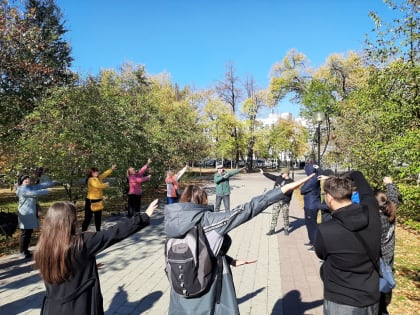 В День здоровья тюменцы вышли на массовую зарядку