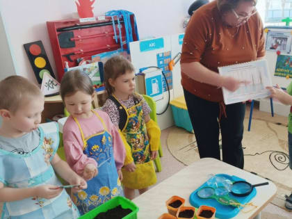 Мы сажали огород