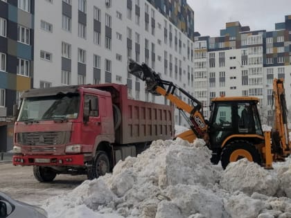 Управляющей компании в Тюмени дали неделю на вывозку снежной горы