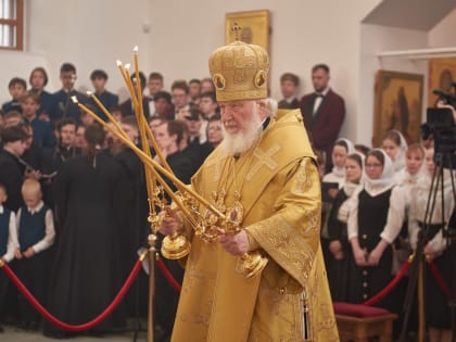 Патриарх Московский и всея Руси Кирилл освятил храм Вознесения Господня в Тобольске