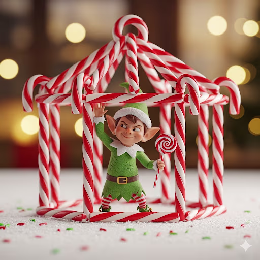 Candy Cane Jail Elf