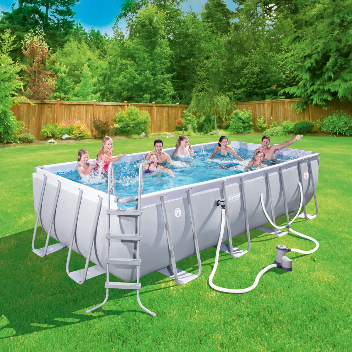 New Coleman Above Ground Swimming Pools with Simple Decor