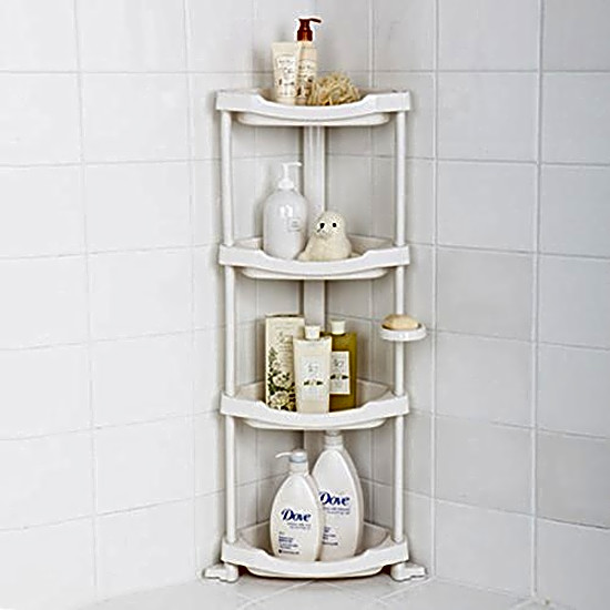 Corner Bath Caddy Rack Holder 4 Tier Shelf Shower Storage Bathroom
