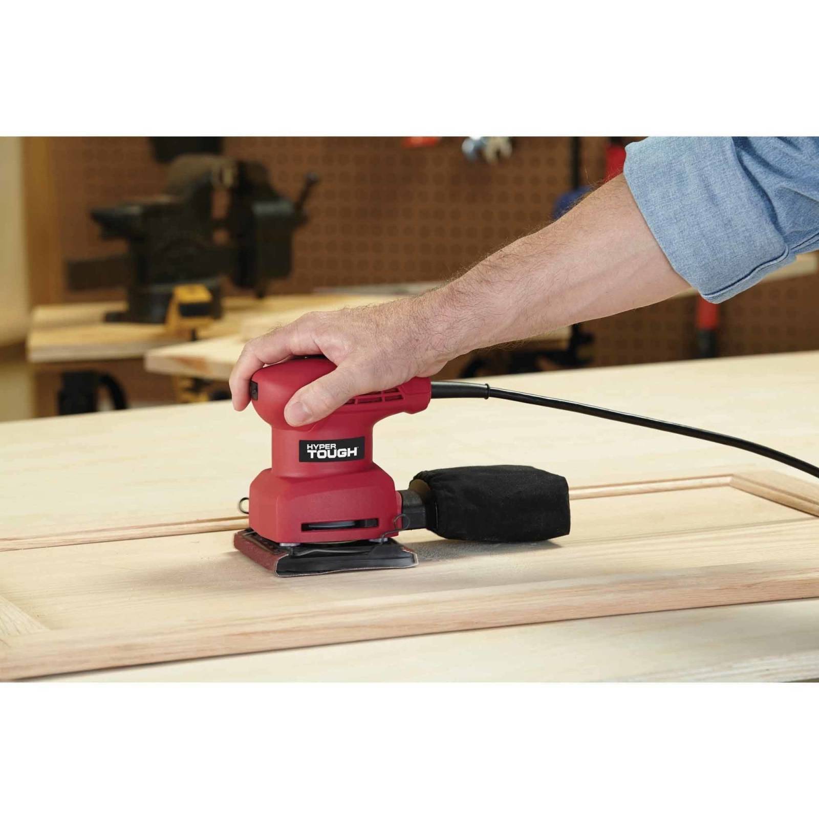 Power Tools Sanders Polishers Hyper Tough 2.0Amp 1/4 sheet Sander FREE
