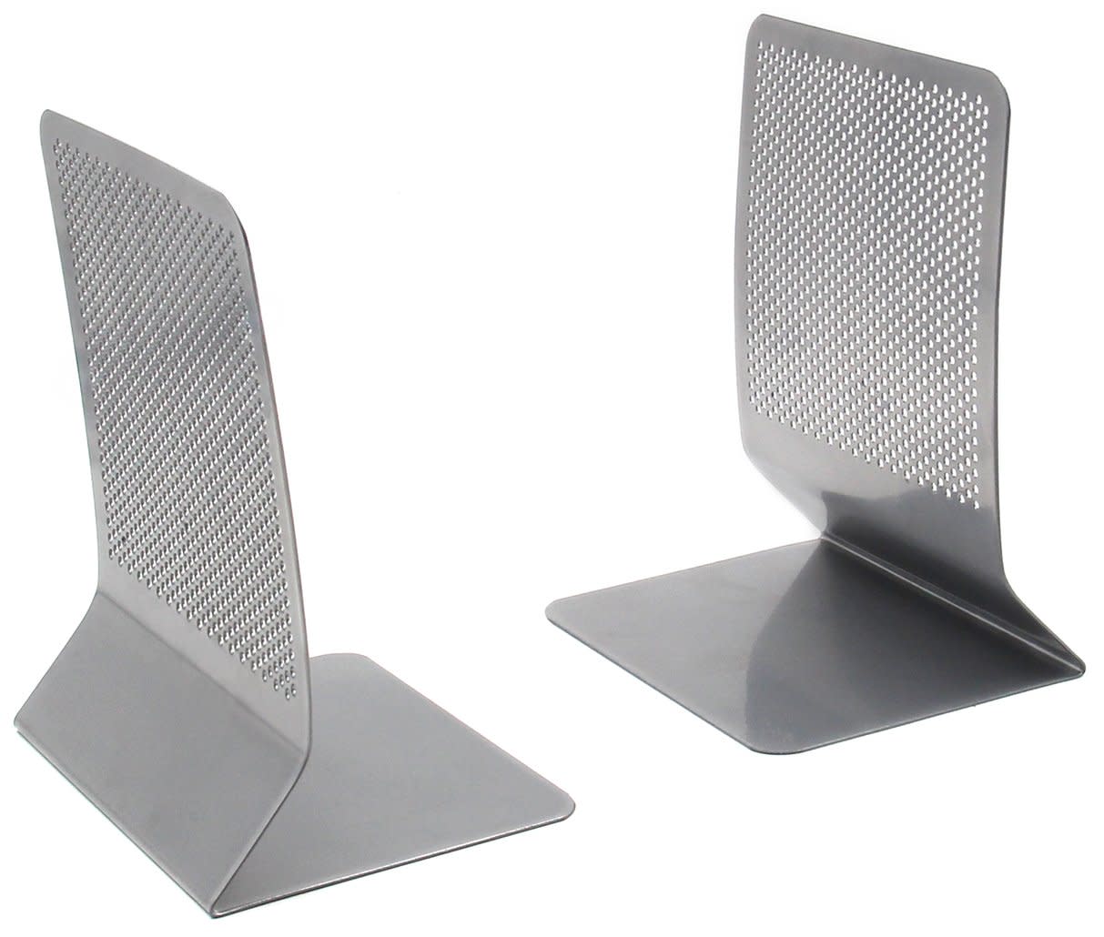 Bookends Mesh Steel Book Stand 1 Pair Silver Desk Accessories Bookends Mesh Steel Book Stand 1 Pair Silver Desk Accessories Workspace Office