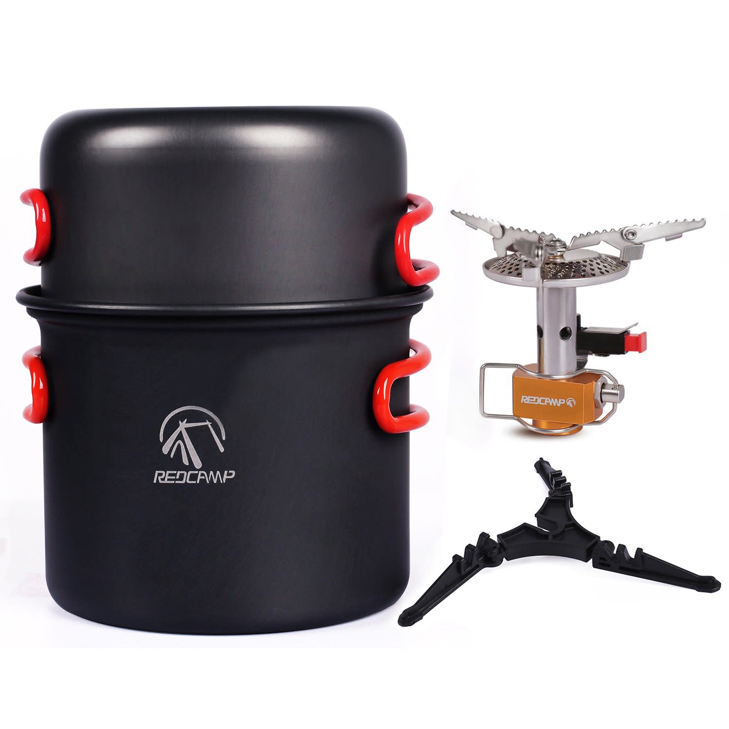 Camping Cookware Mess Kit with Stove Ultralight Foldable Backpacking 607128880240 | eBay