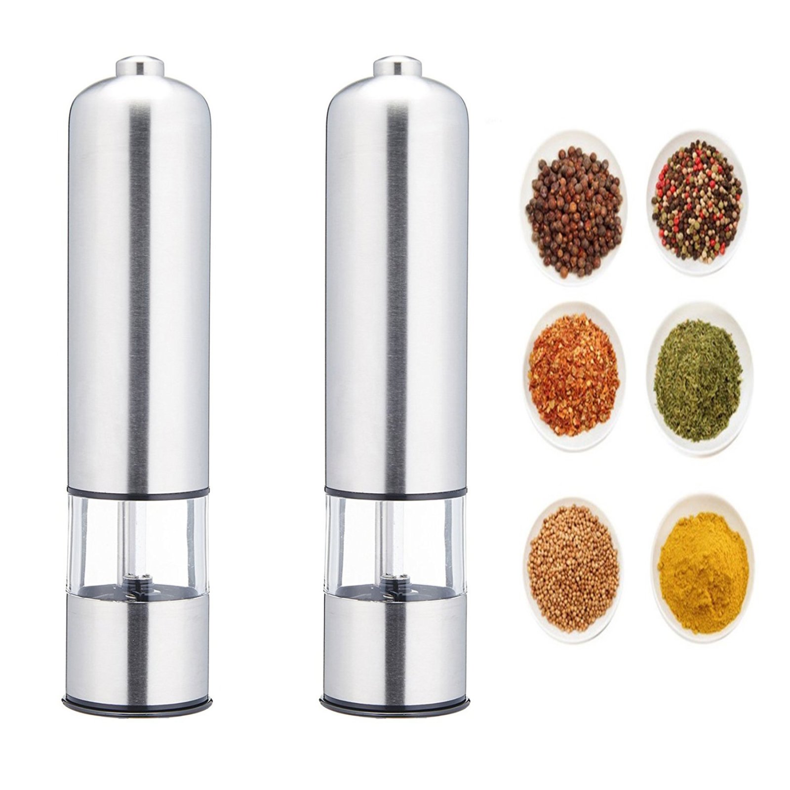 Electric Salt And Pepper Automatic Mill Grinder Stainless Steel Shaker