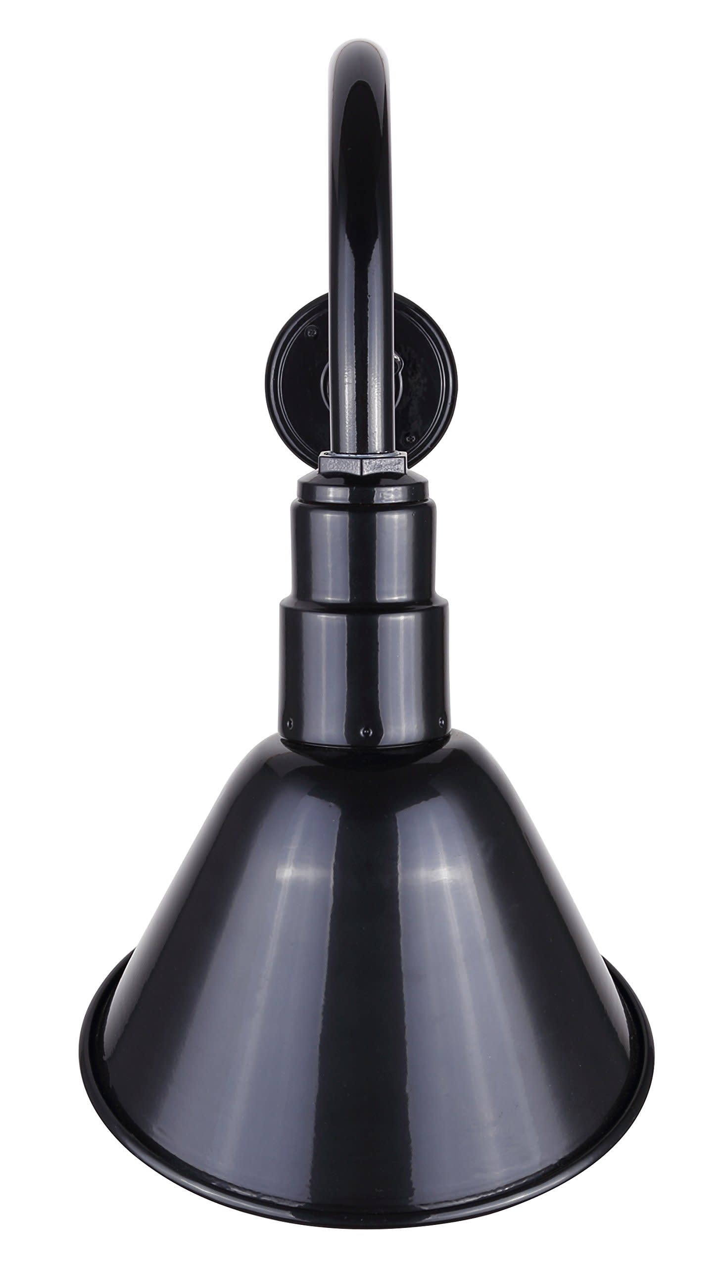 Outdoor Aluminum Barn Light Fixture Vintage Gooseneck Wall Arm Garage