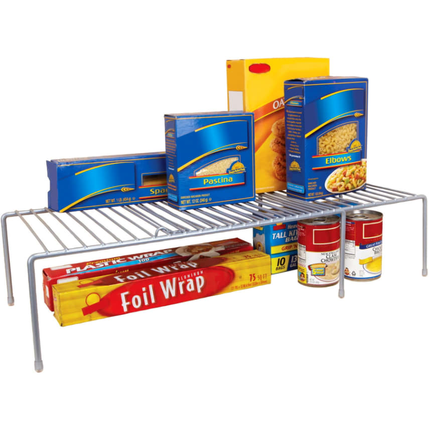 Kitchen Details Cabinet Helper Shelf Gray Food Storage Healthy Expanding 633125241265 Ebay