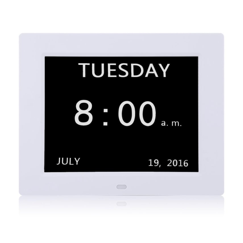 Digital Calendar Day Clock with Large Clear Time Day and Date Display NEW