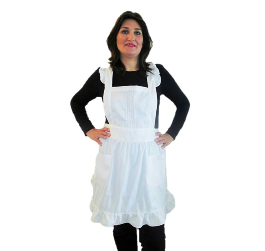 IB ON Apron for Women Girls with pockets plus sizes White Custom Printable Lov