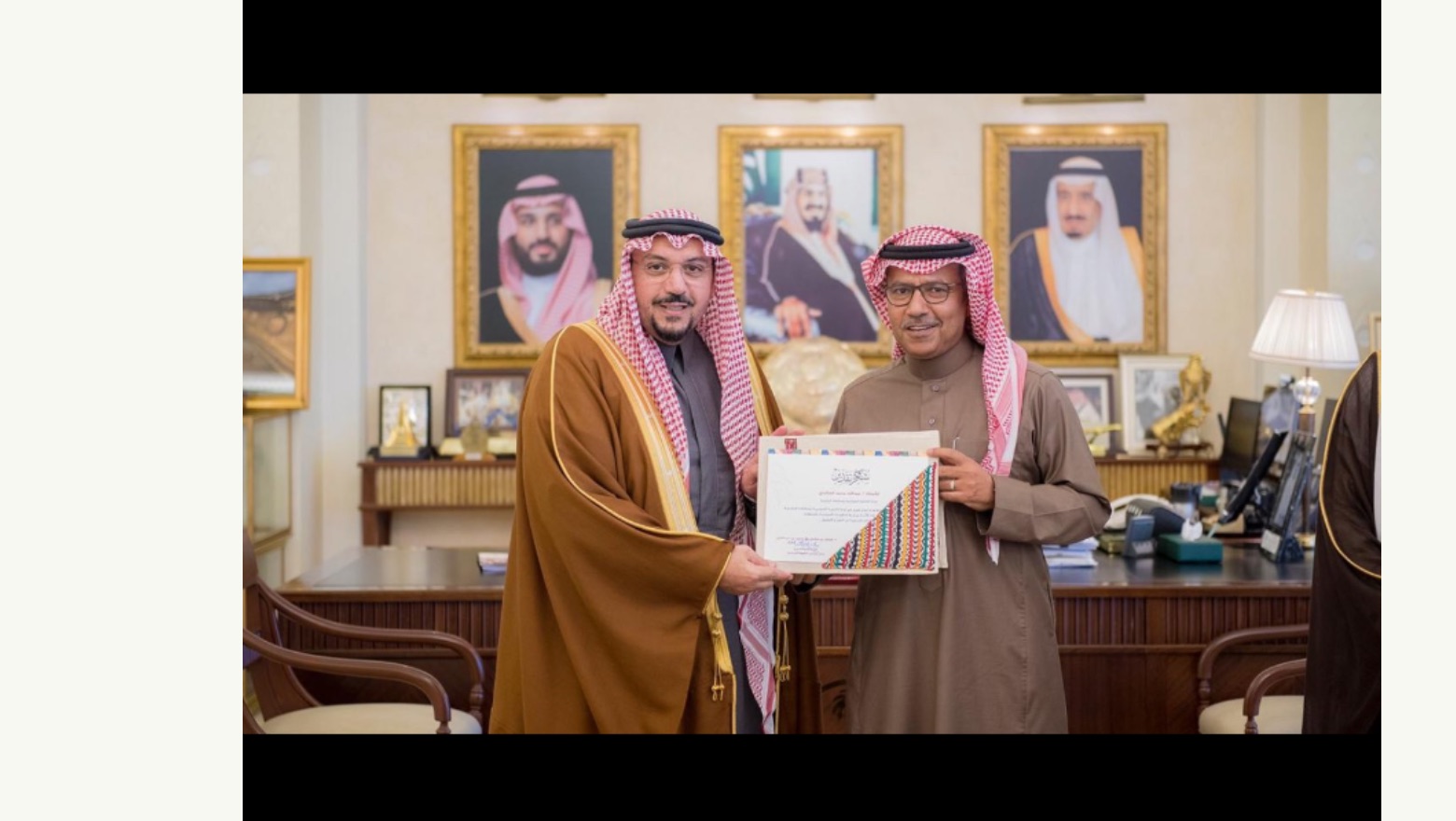 تكريم من سمو أمير القصيم تقديرًا لجهود لجنة التنمية السياحية بمحافظة البكيرية