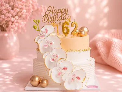 Luxury floral cake - kue bunga mewah untuk anniversary dan pernikahan