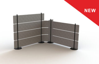 Flexible felt fence